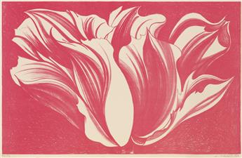 LOWELL NESBITT Bird of Paradise; Tulip; and Iris.